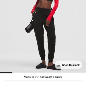 lululemon athletica Black Relaxed High-Rise Joggers